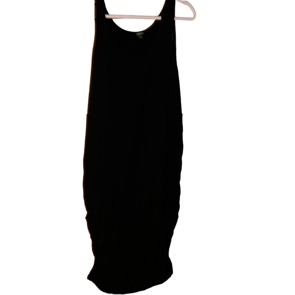 Torrid Black Shirred Jersey Bodycon Dress 5x 28 maxi - Picture 2 of 6